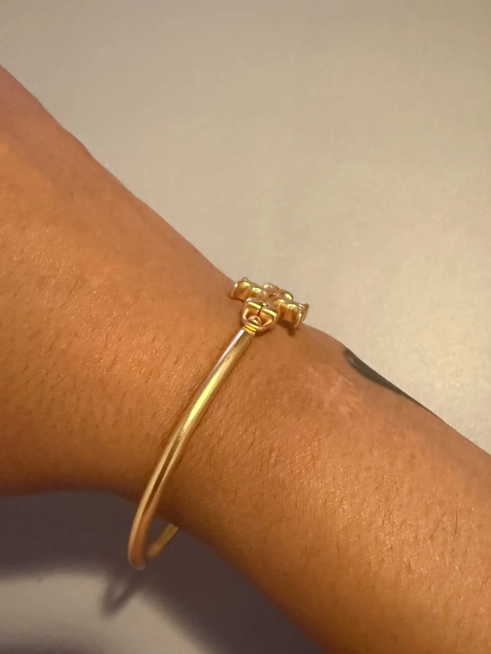 Tory Burch Gold Logo Bangle Bracelet